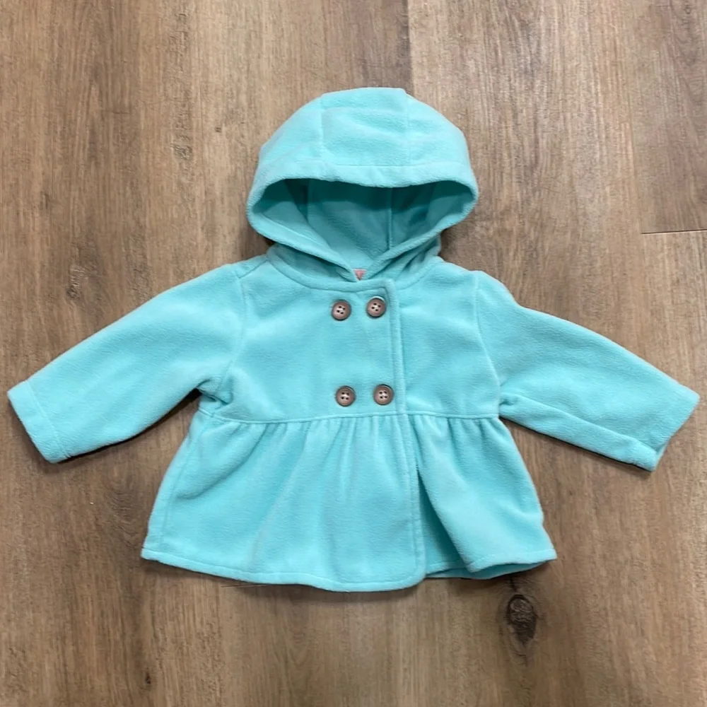 Carter's Mint Hooded Jacket for girls 3 months